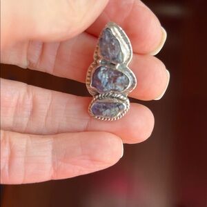 Raw Tanzanite Sterling’s Silver Pendant